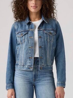 Levi’s Cotton Blue Denim Trucker Jean Jacket Medium